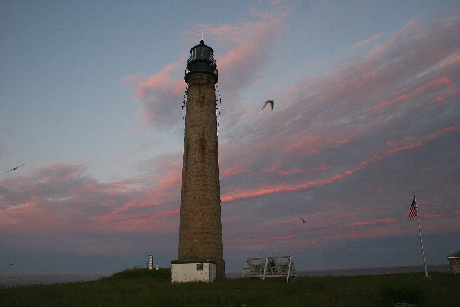 Coastal Lighthouse at Sunset