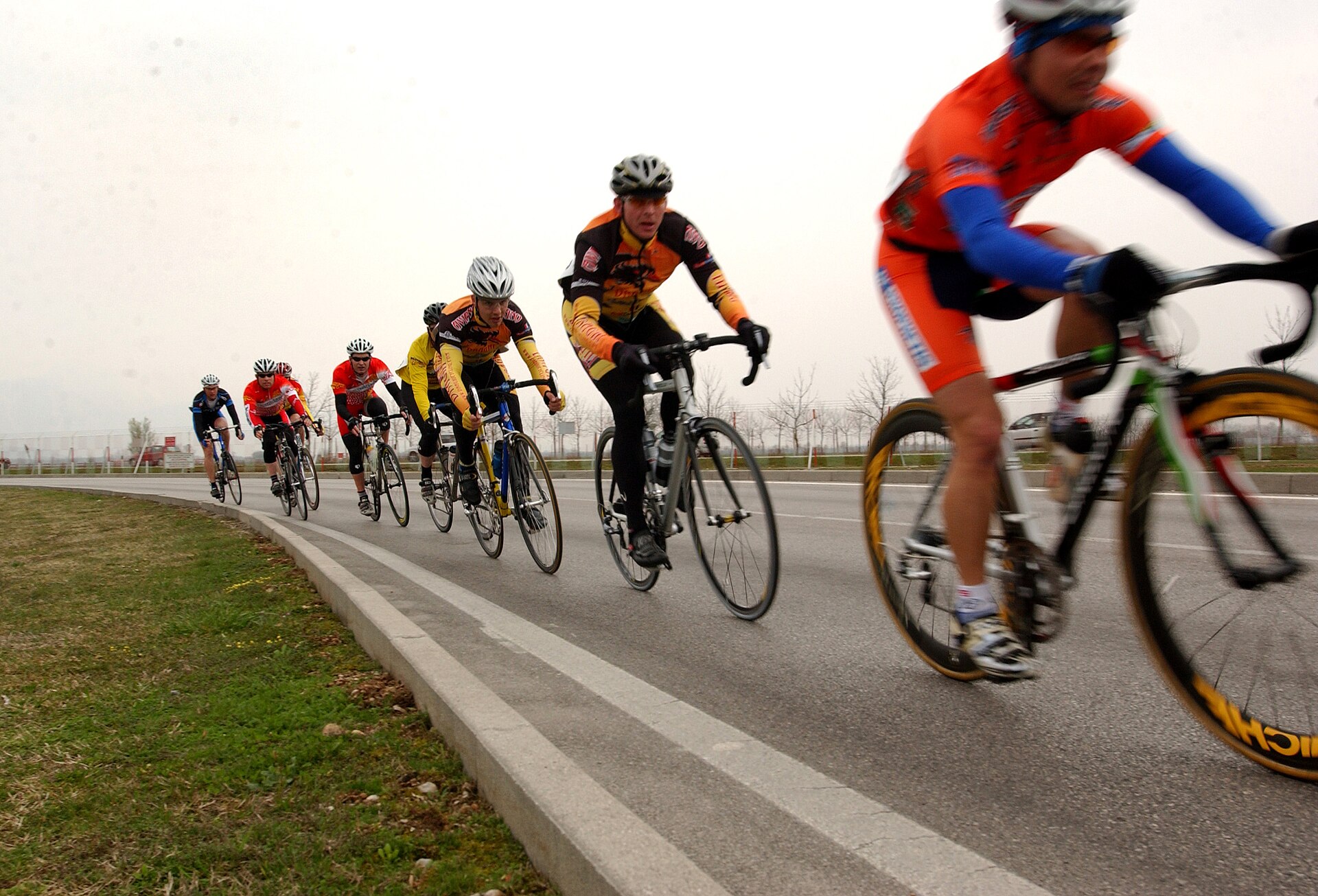 Cyclists in the Mountains